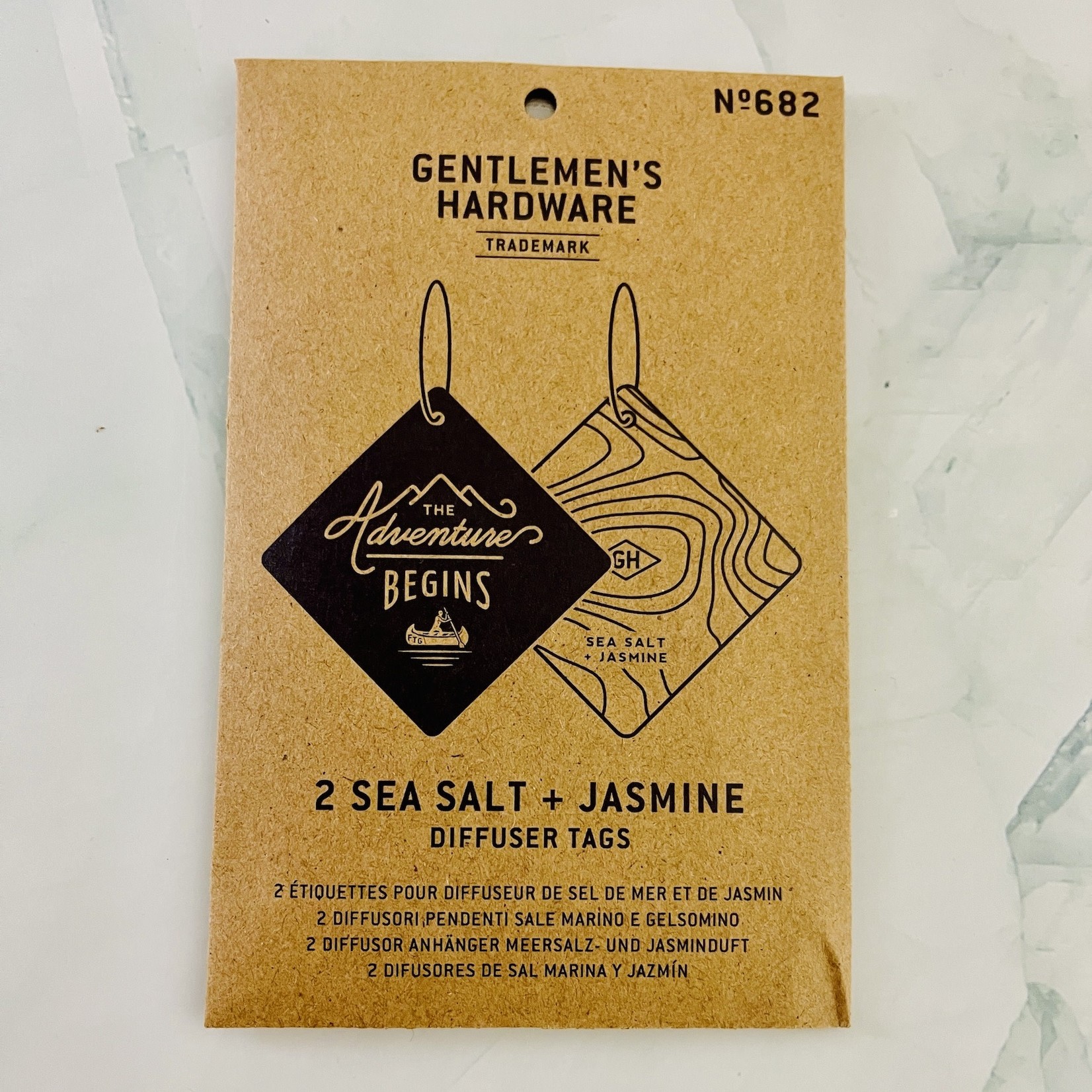 Gentlemens Hardware Air Freshener - The Adventure Begins (Sea Salt & Jasmine)