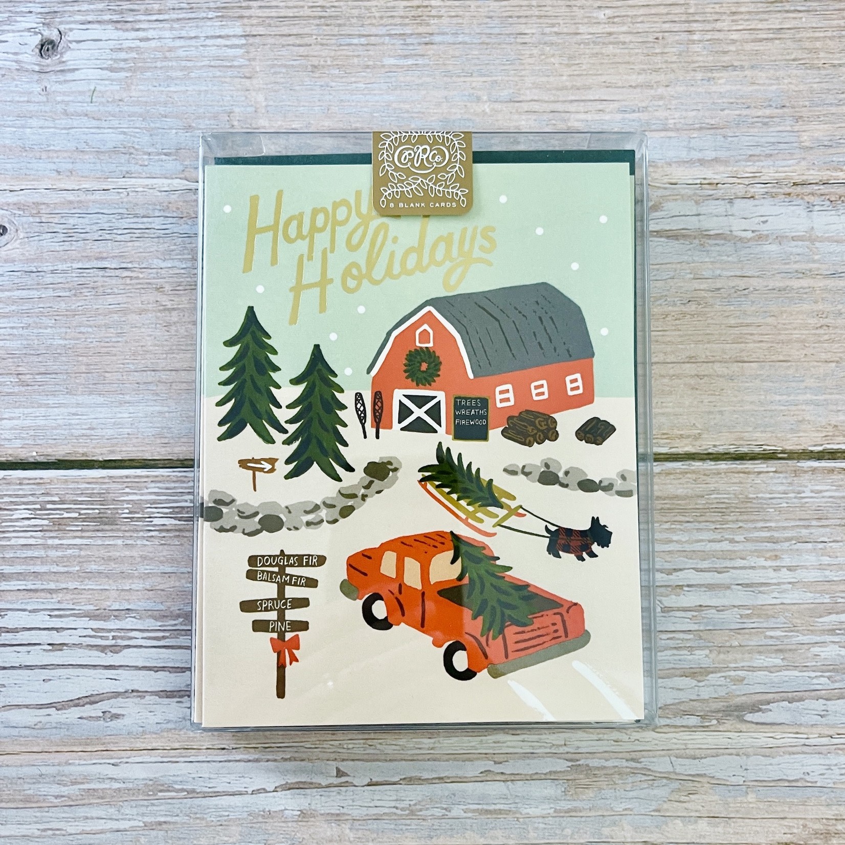 Holiday Tree Farm Boxed set/8 holiday cards