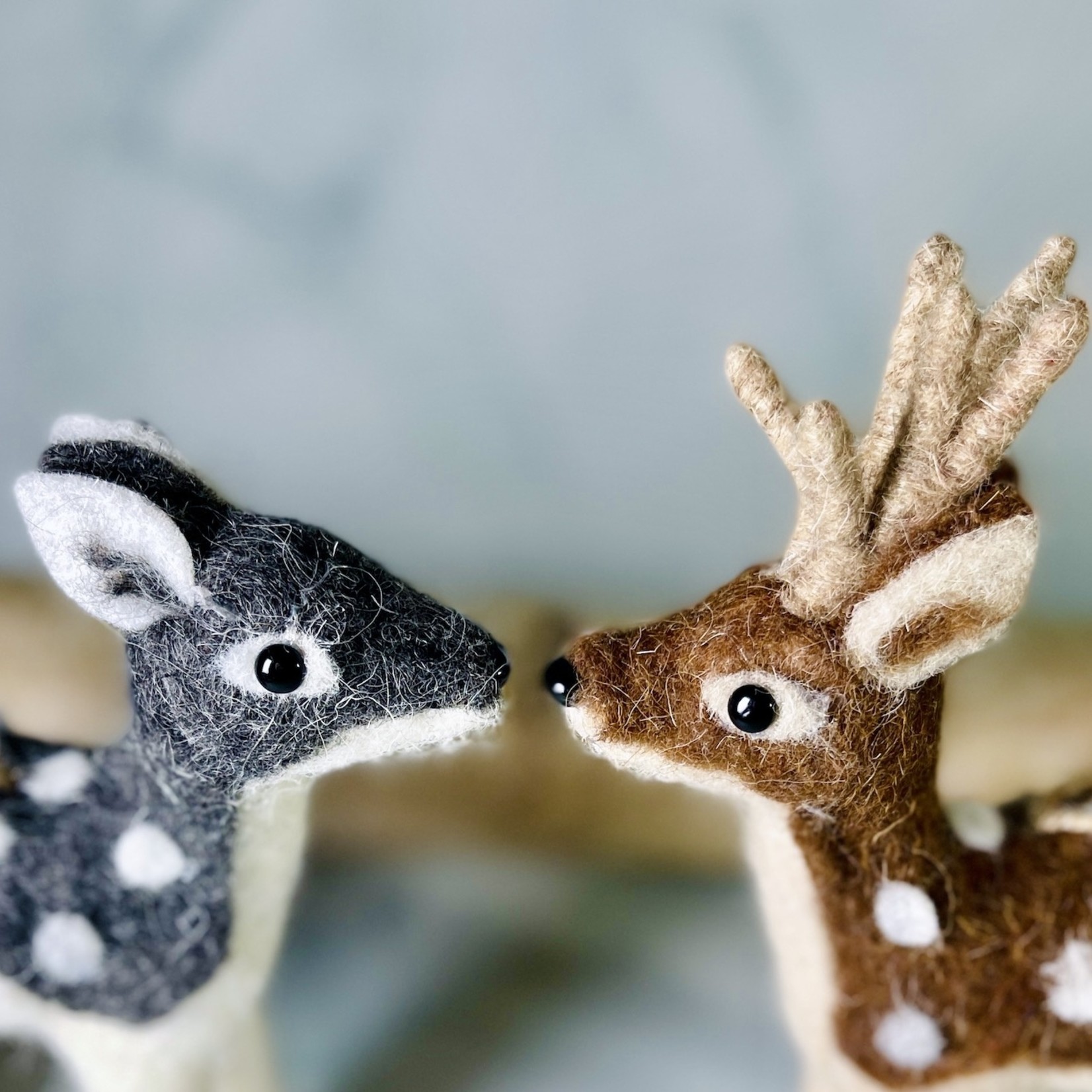 Faux Fur Deer Ornament