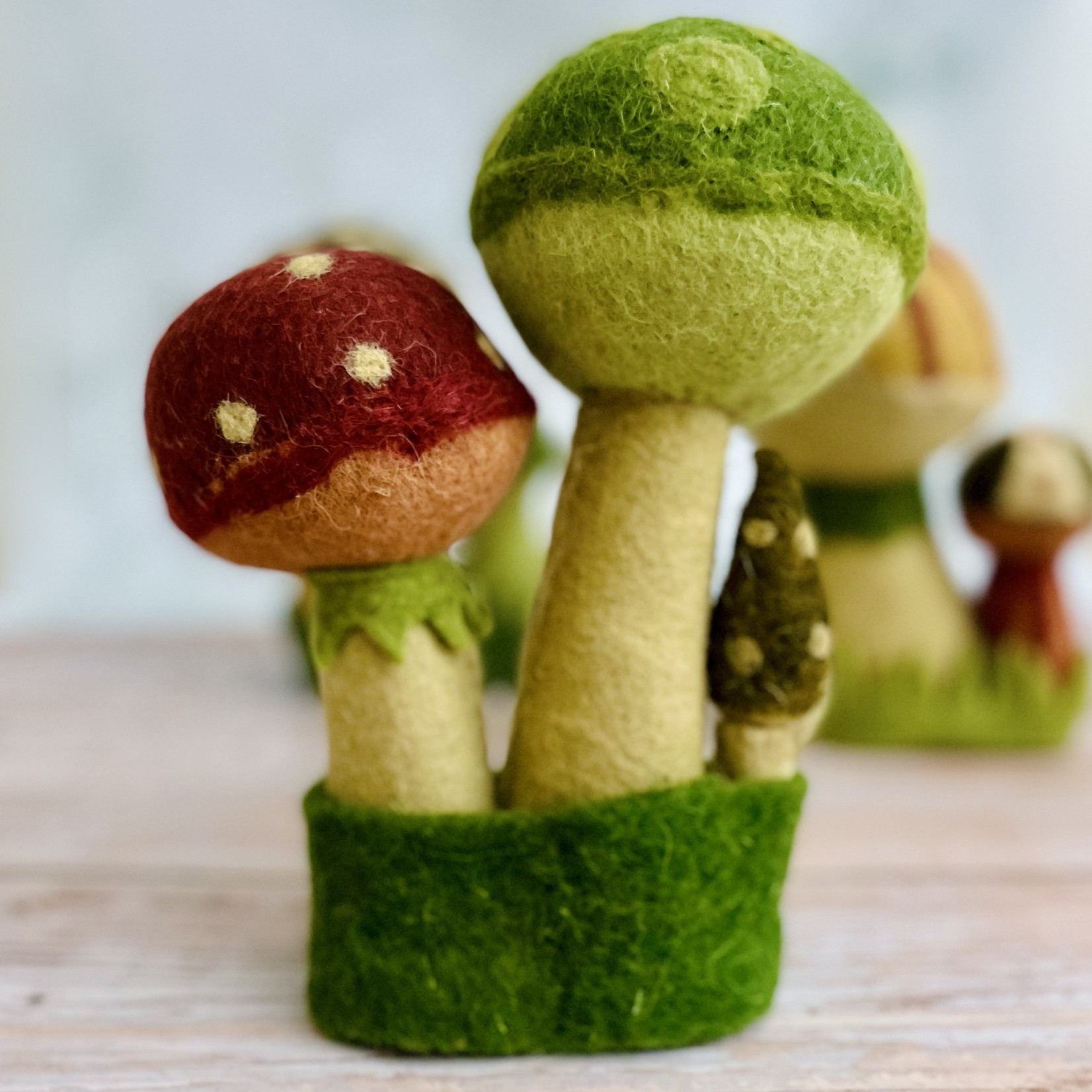 Wool Felt Mushrooms