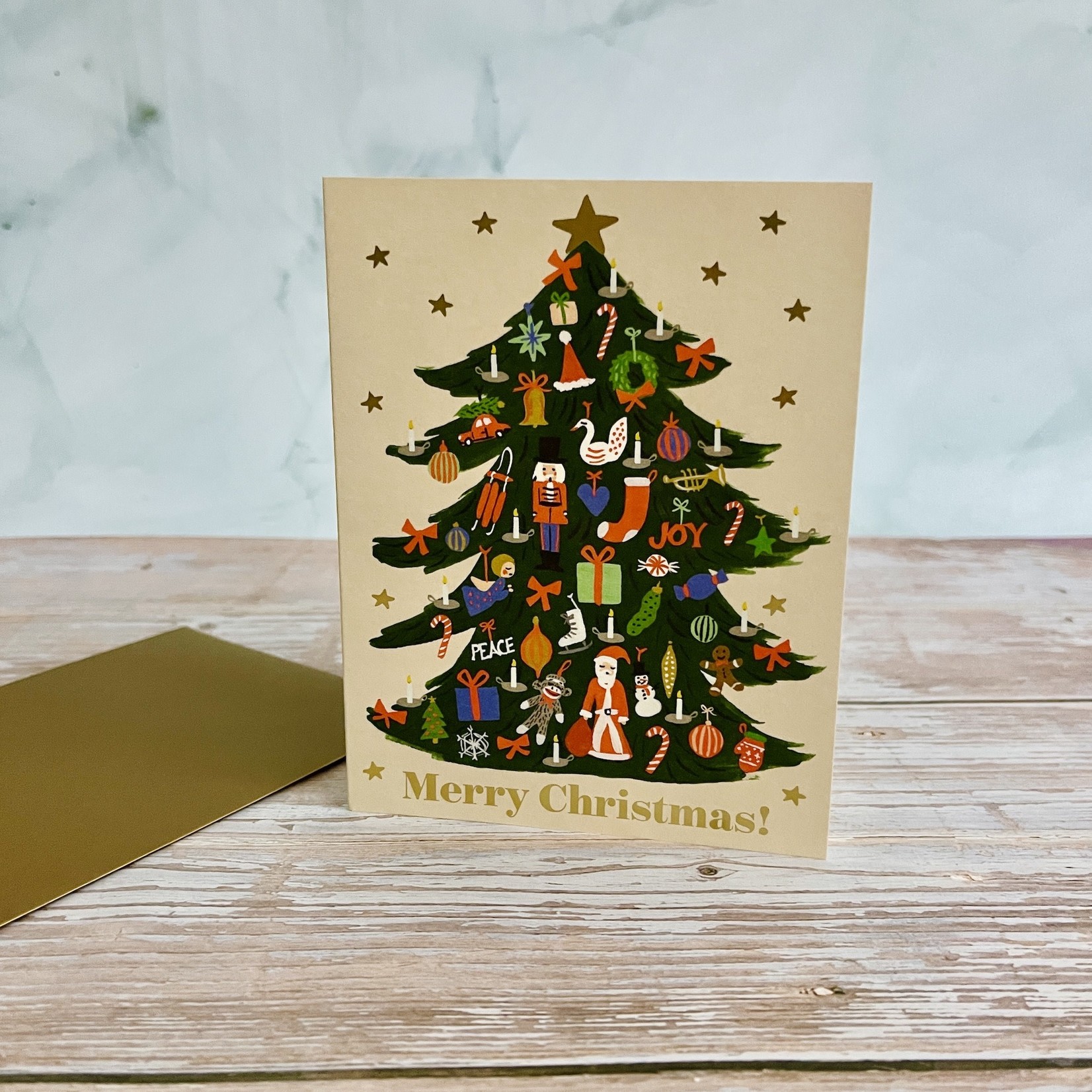 Trimmed Tree Boxed Set of 8 holiday cards