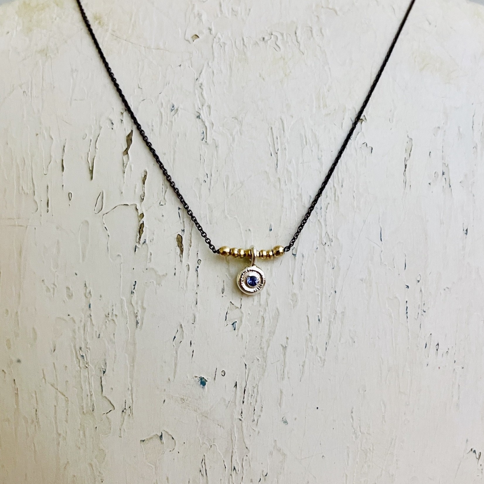 Petite Tanzanite Drop Necklace
