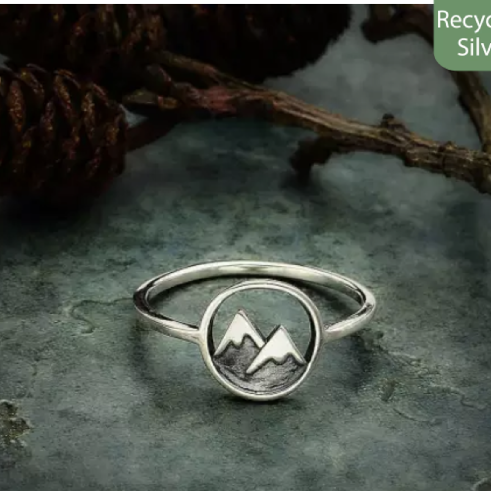 Nina Designs Silver Snowcapped Mountain Ring