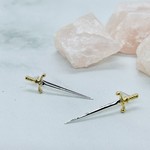 Nina Designs Silver Sword Earrings