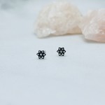 Nina Designs SS Tiny Mandala Flower Stud Earrings