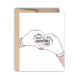Stack Creative Happy Galentines Day w/ Hand Heart Card