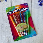 Toysmith Ink-a-Do Tattoo Pens, Set of 6 Gel Pens