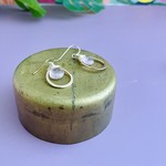 J&I Handmade Faceted rose quartz set in 14kt gold filled teardrop earring