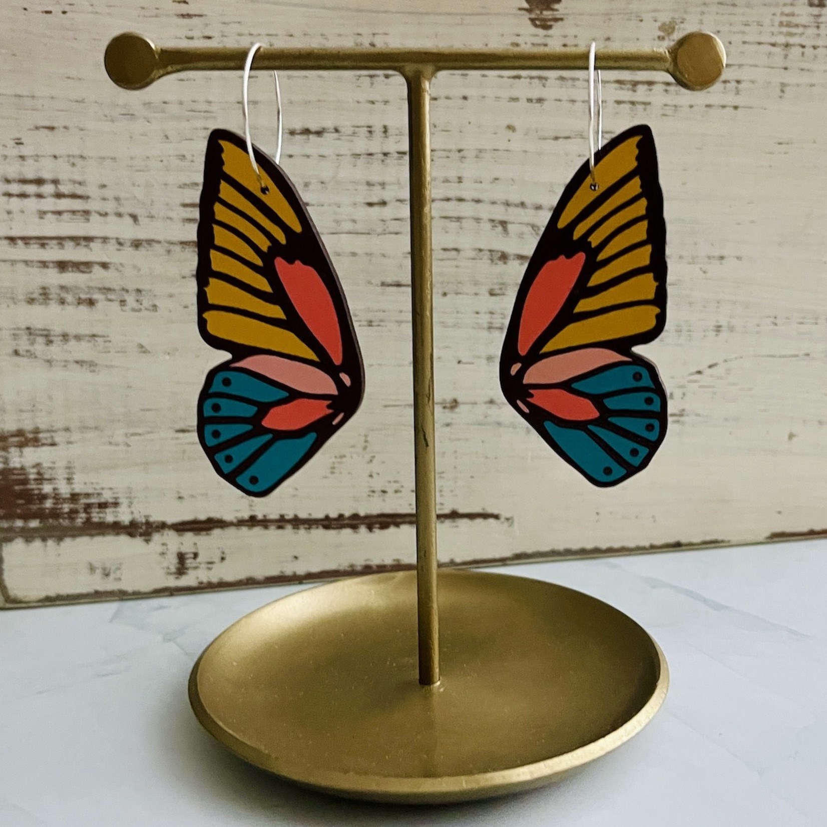 Le Chic Miami c/o Faire Butterfly Wing Earrings by Le Chic Miami