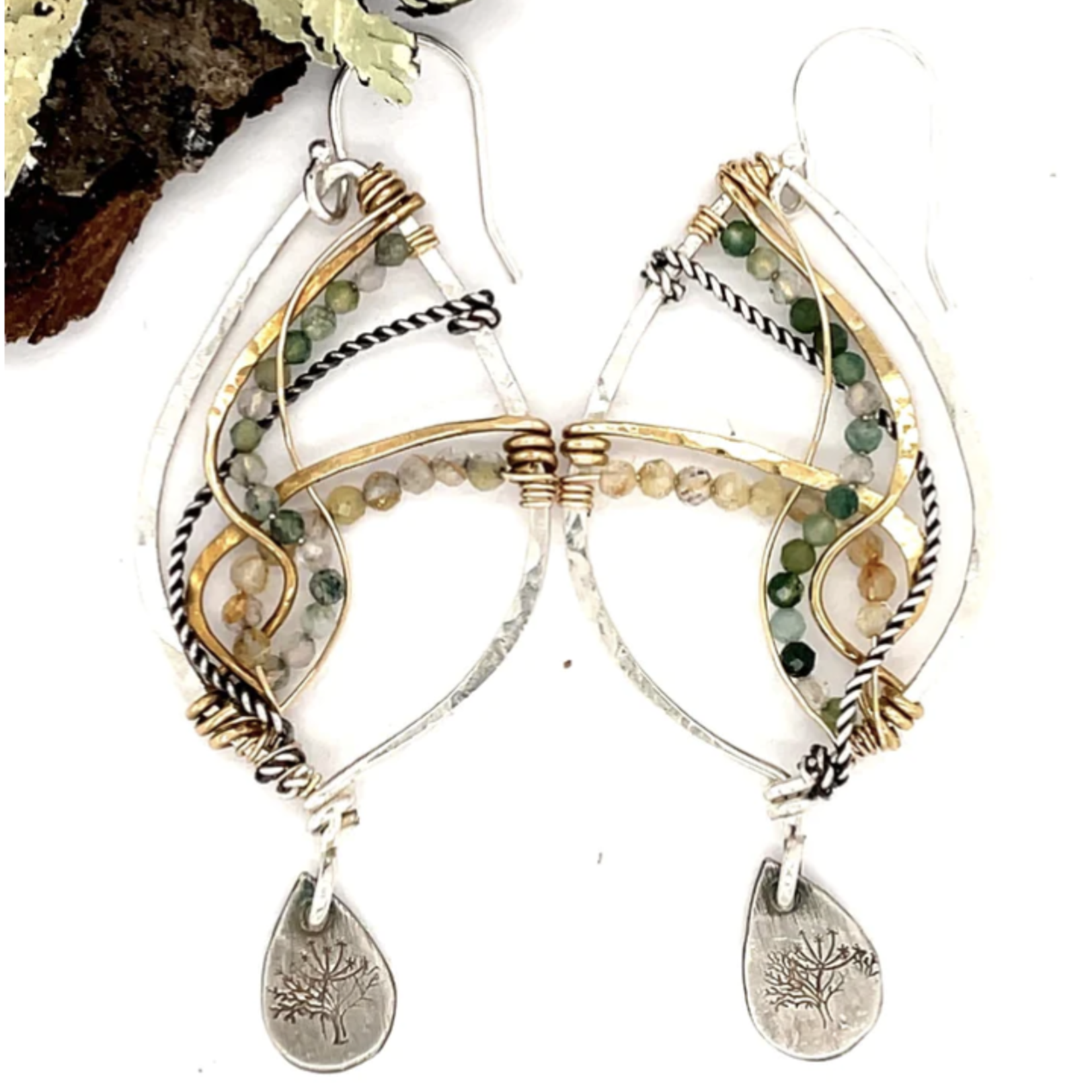 Handmade Dandelion Earrings by Art by Any Means