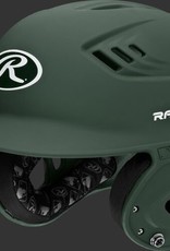 Rawlings Velo Senior Batting Helmet Matte Dk Green