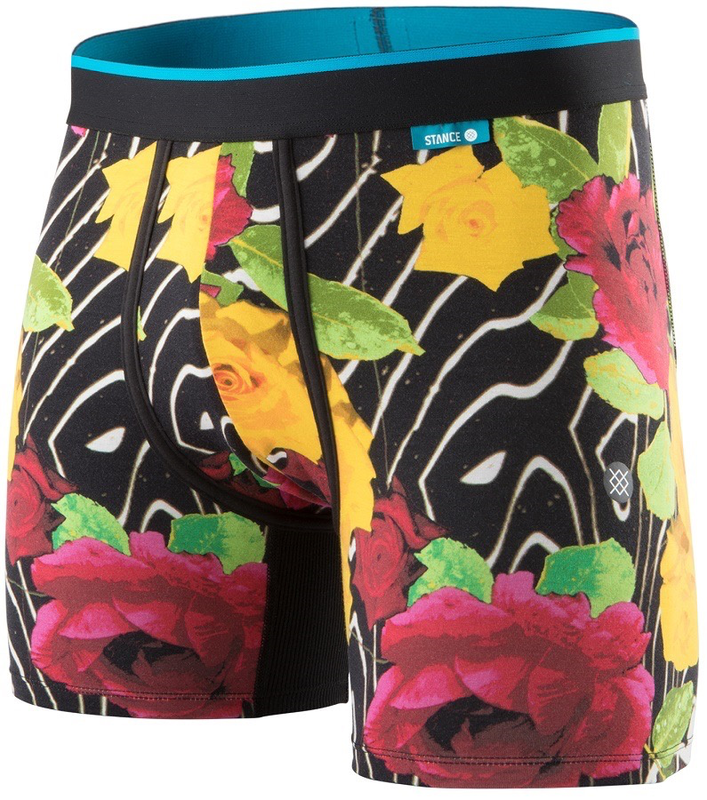 Stance Marble Flowers Boxer Brief - Black