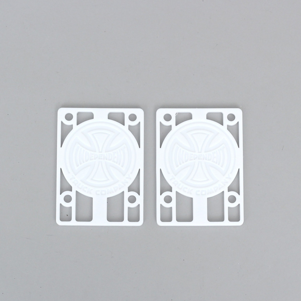 Independent Risers 1/8" White Palm Isle Skate Shop