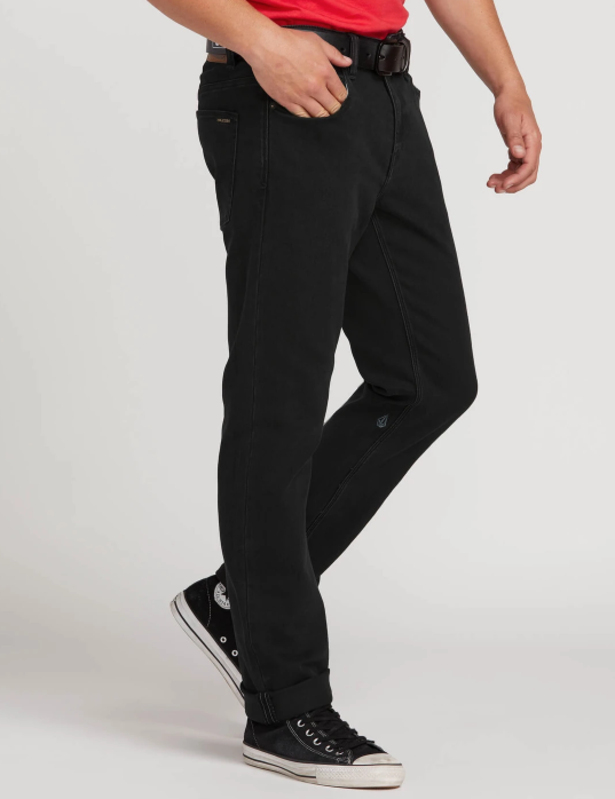 Volcom Solver Modern Fit Jeans - Black Out