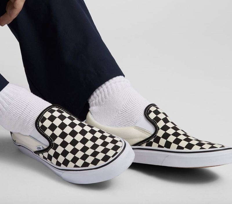 Vans Classic Slip-On Checkerboard - Black/Off White