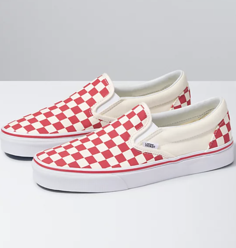 Vans Classic Slip-On - Red Checkerboard
