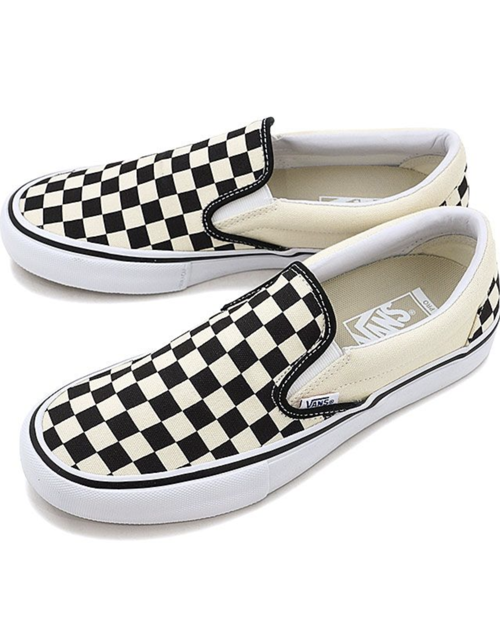 vans checkerboard pro slip on