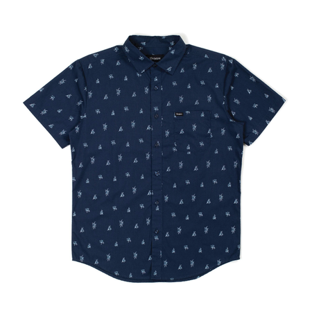 Brixton Charter Print Woven - Washed Navy