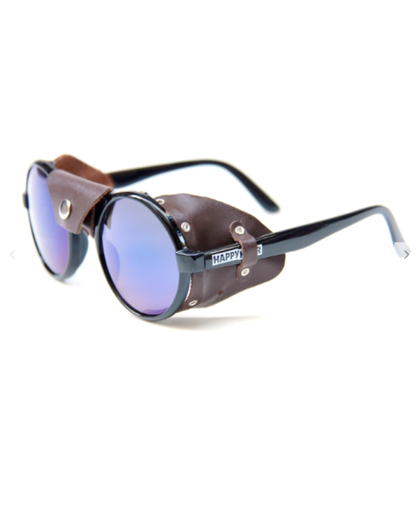 Dusters Sunglasses - Black/Brown Leather