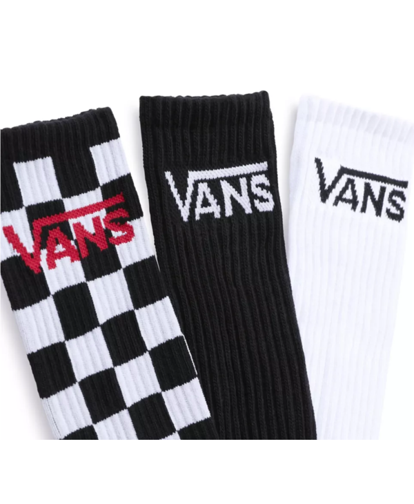 Classic Crew Socks 3 Pack - Assorted Checkerboard