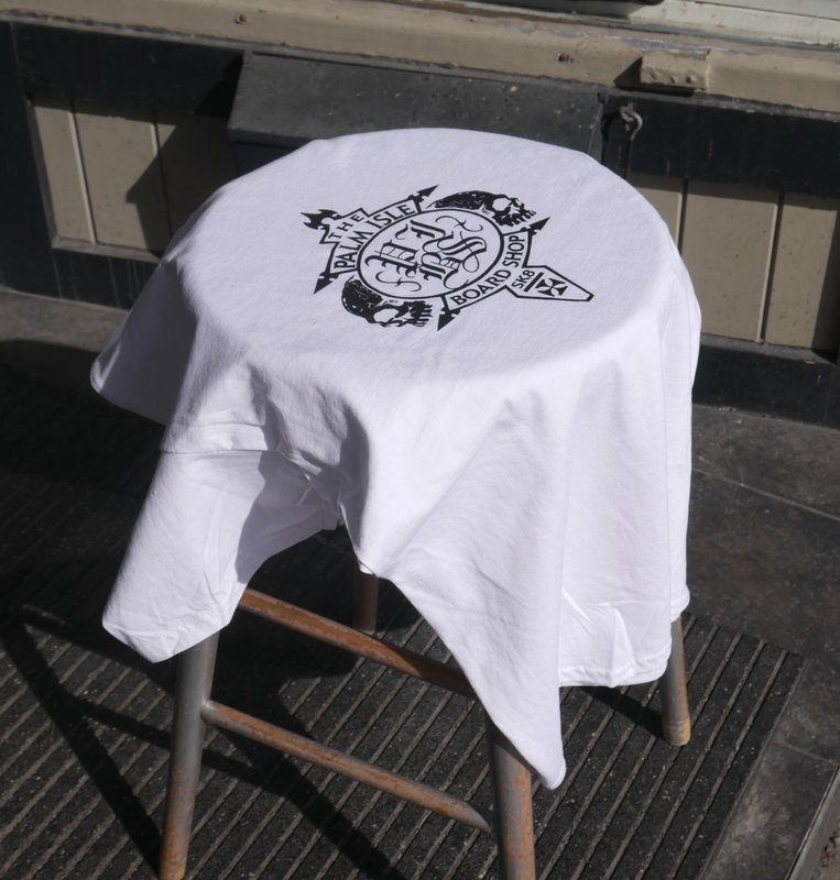 Palm Isle Crest T-Shirt - Blanc