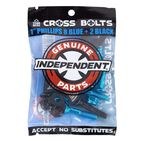 Independent Countersunk Hardware 1" With Tool - Blue/Black