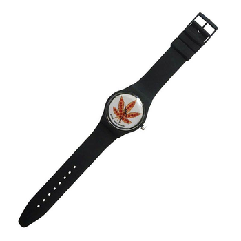 Skate Mental Pizza Leaf Watch - Black