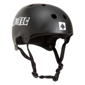 PRO-TEC - CLASSIC CERTIFIED MATTE BLACK - HELMET FOR BEGINNER - Boarderline  Skateshop