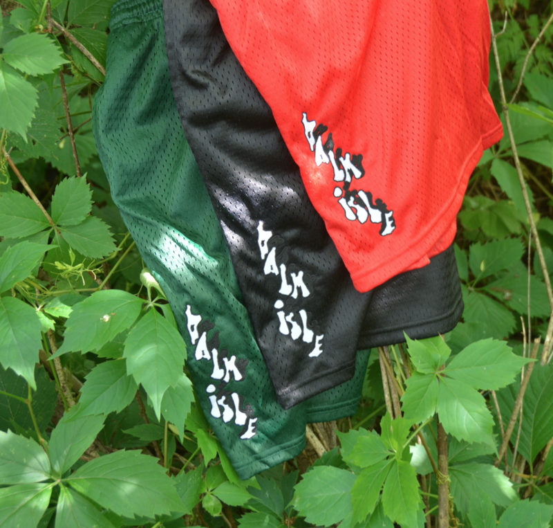 Palm Baltimore Embroidered Mesh Shorts - Dark Green