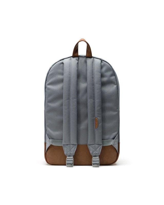 Herschel Heritage Backpack - Grey/Tan Synthetic Leather