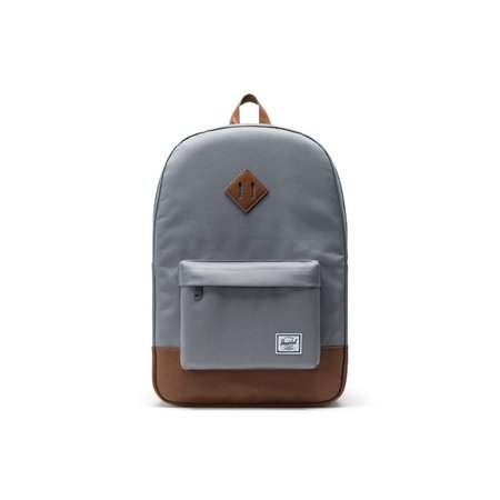 Herschel Heritage Backpack - Grey/Tan Synthetic Leather