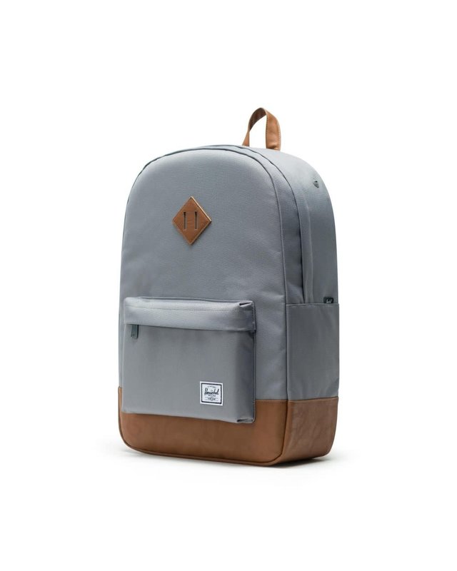 Herschel Heritage Backpack - Grey/Tan Synthetic Leather