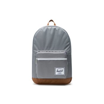 Herschel Pop Quiz Backpack - Grey/Tan Synthetic Leather