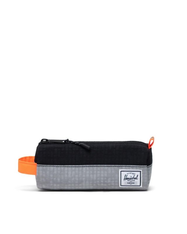 Herschel Settlement Case - Sharkskin Enzyme Ripstop/Black Enzyme Ripstop/Shocking Orange