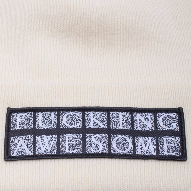 Fucking Awesome Hydra Cuff Beanie - Ivory