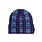 Fucking Awesome Distorted Plaid Cuff Beanie - Blue/Purple