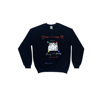 Frog Is Garbage Sweater - Black