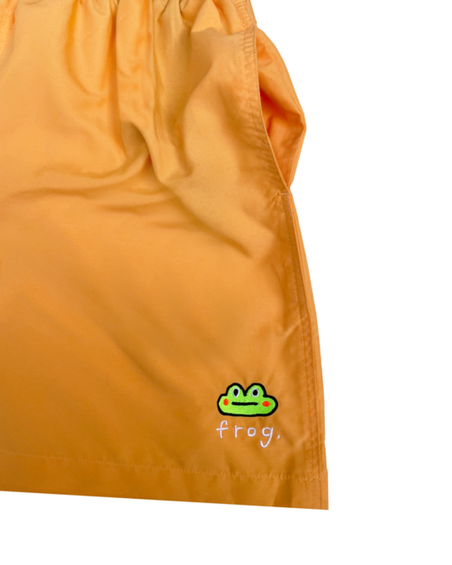 Frog Swim Trunks - Peach