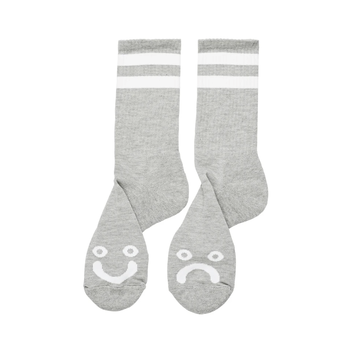 Polar Skate Co. Happy Sad Socks - Sport Grey