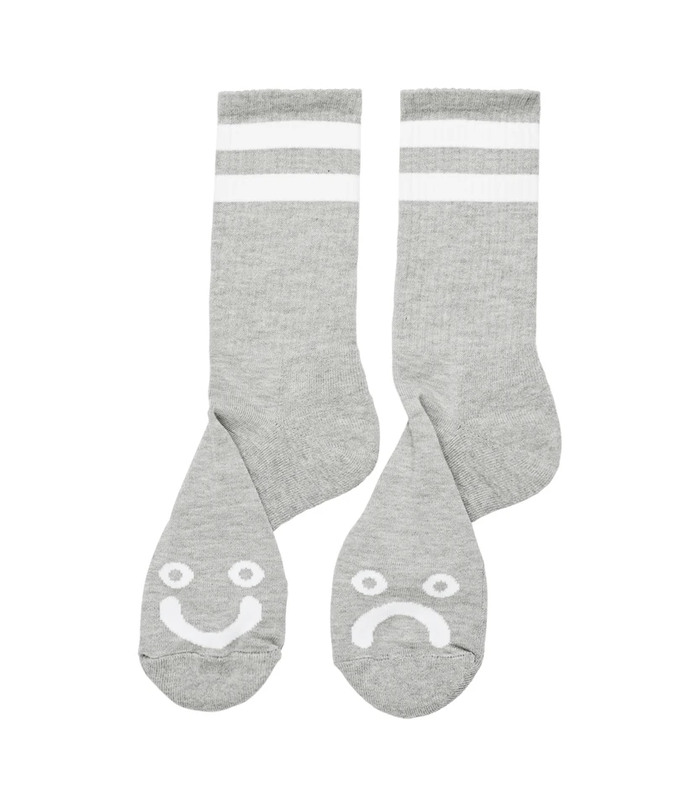 Polar Skate Co. Happy Sad Socks - Sport Grey