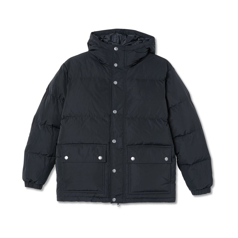 Polar Skate Co. Hood Puffer - Black