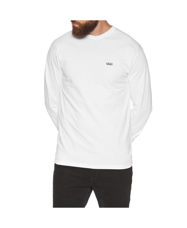Left Chest Hit Long Sleeve T-Shirt - White/Black