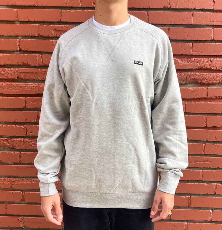 Palm Isle Stamp Crewneck - Grey