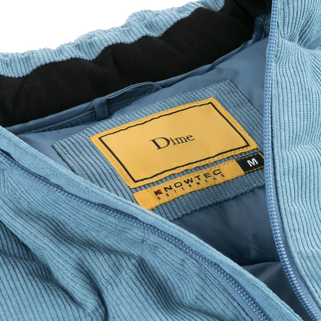 Dime Corduroy Wave Puffer Jacket - Light Blue