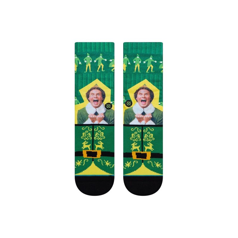 Stance Elf I Know Him Crew Socks - Green