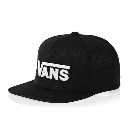 Vans Boys Drop V II Snapback Hat - Black/White