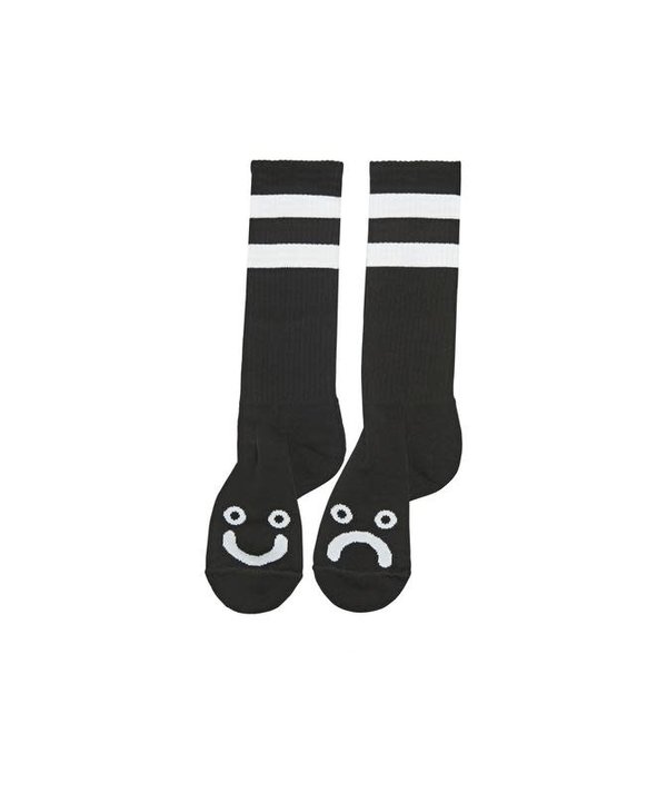 Happy Sad Long Socks - Black