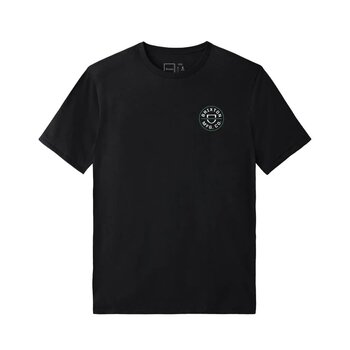 Brixton Crest Crossover Standard T-Shirt - Black