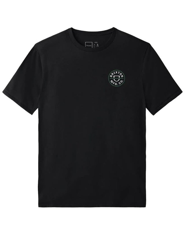 Brixton Crest Crossover Standard T-Shirt - Noir