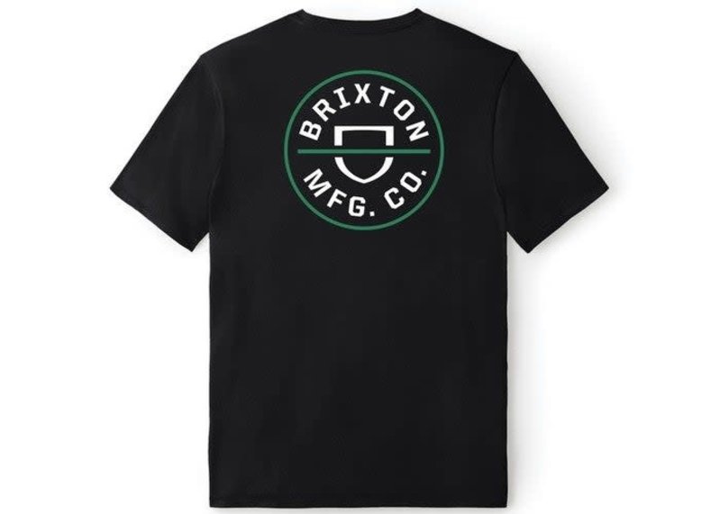 Brixton Crest Crossover Standard T-Shirt - Noir